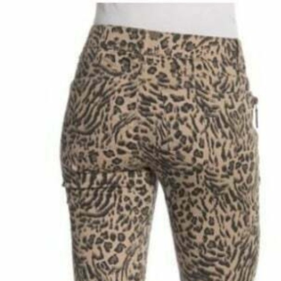 Democracy Brindle Olive Animal Print Jean - Picture 3 of 5